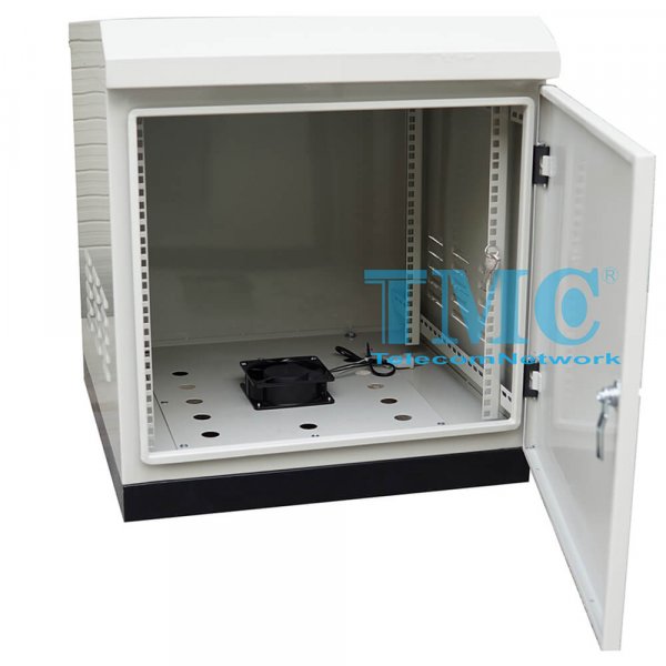 Tủ Mạng 10U Outdoor Sâu D600 Màu Ghi TMC Rack 19''